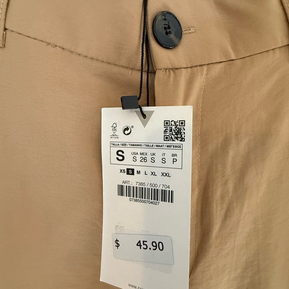 Zara Tall Wide Leg Trousers in Caramel Brown | High Waisted | Small - Picture 4 of 10